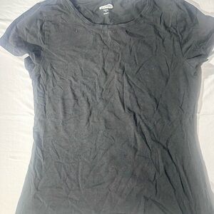 Old Navy Black Short Sleeve Crewneck Tee